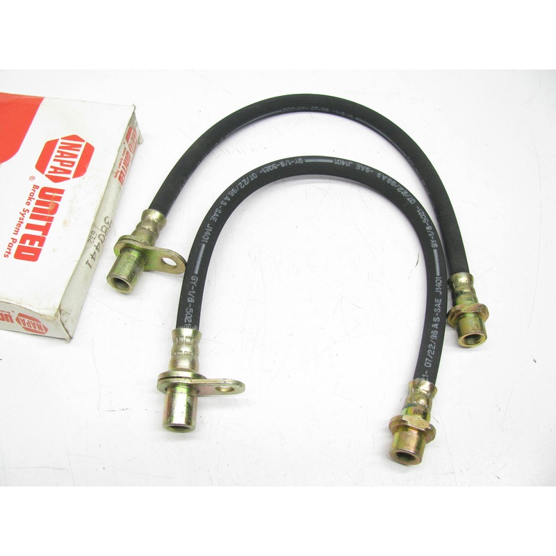 (2) Napa 380441 Rear Brake Hoses For 1994-1997 Toyota Celica W/ Rear Brake Drums