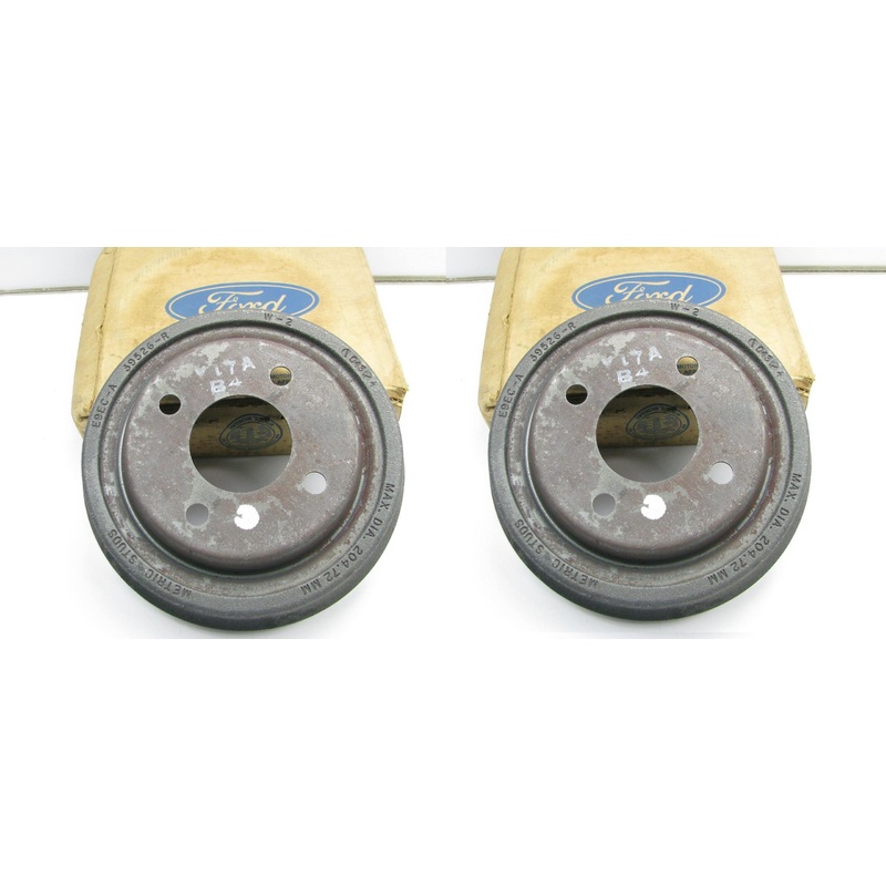 (2) New Genuine OEM Ford E63Z-1126-A REAR Brake Drums 87-94 Tempo Topaz AWD ONLY