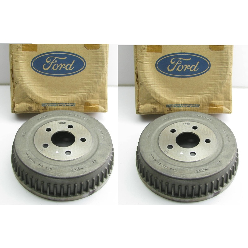 (2) NEW GENUINE OEM Ford F58Z-1126-A Brake Drums (For Steel Wheels ONLY)