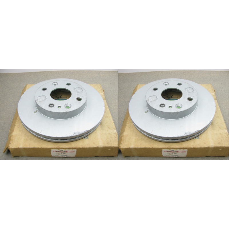 (2) NEW GENUINE OEM Ford FRONT Brake Rotors F4BZ-1125-B (4-LUG, 9.25'' Diam.)
