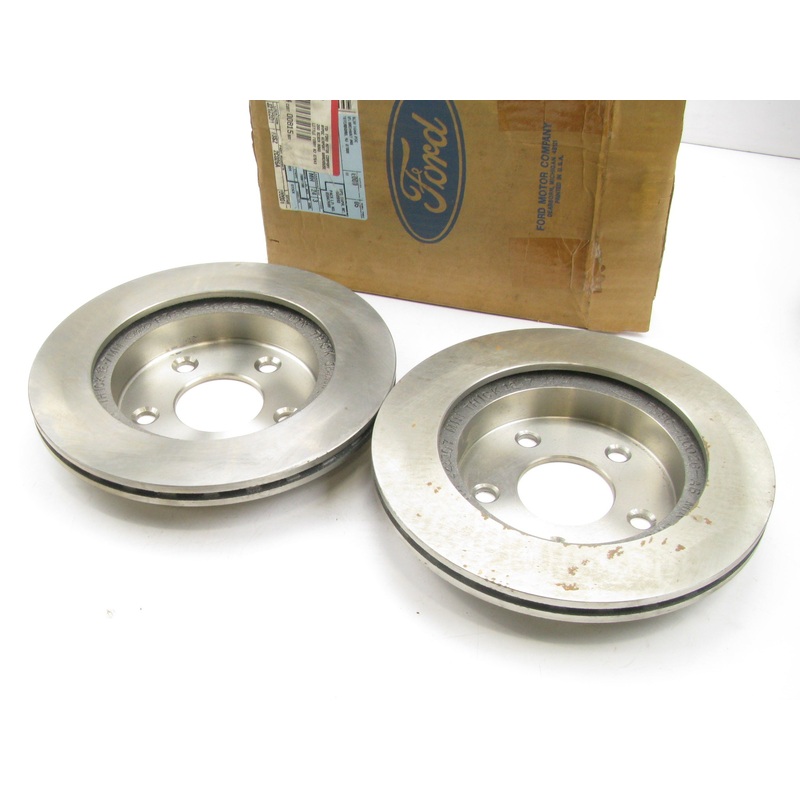 (2) NEW GENUINE OEM Ford Rear Brake Rotors - 93-97 Thunderbird, 93-98 Mark VIII