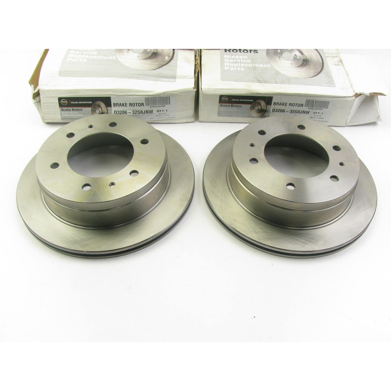 (2) NEW GENUINE REAR Disc Brake Rotors PAIR OEM For 1987-1995 Nissan Pathfinder
