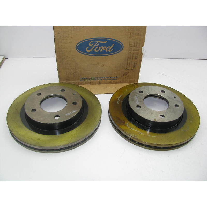 (2) NEW - OEM Ford F32Z-1125-A Front Disc Brake Rotor For 1993-1997 Probe PAIR