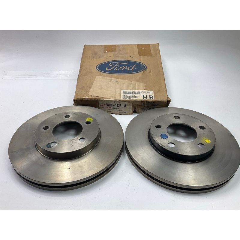 (2) NEW - OEM Ford F4DZ-1125-A Front Brake Rotors 94-95 Thunderbird 96-99 Taurus