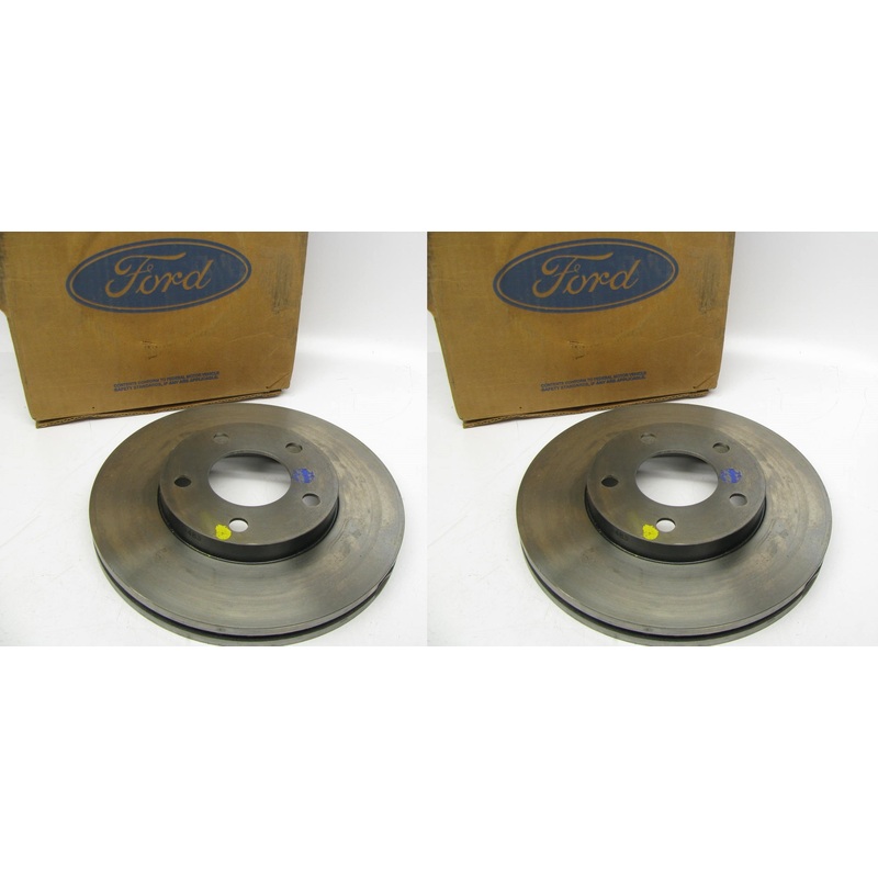 (2) New OEM Genuine Ford F4ZZ-1125-A Front Disc Brake Rotors For 94-04 Mustang