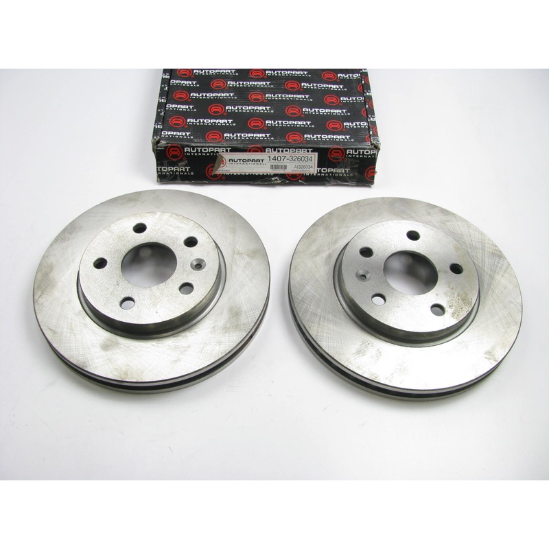 (2) Autopart International 1407-326034 Front Disc Brake Rotor 2010-2011 Saab 9-5