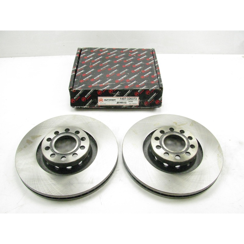 (2) Autopart International 1407-326373 Front Disc Brake Rotor 03 Audi A8 Quattro