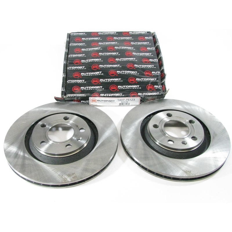 (2) Autopart International 1407-75123 Rear Disc Brake Rotor